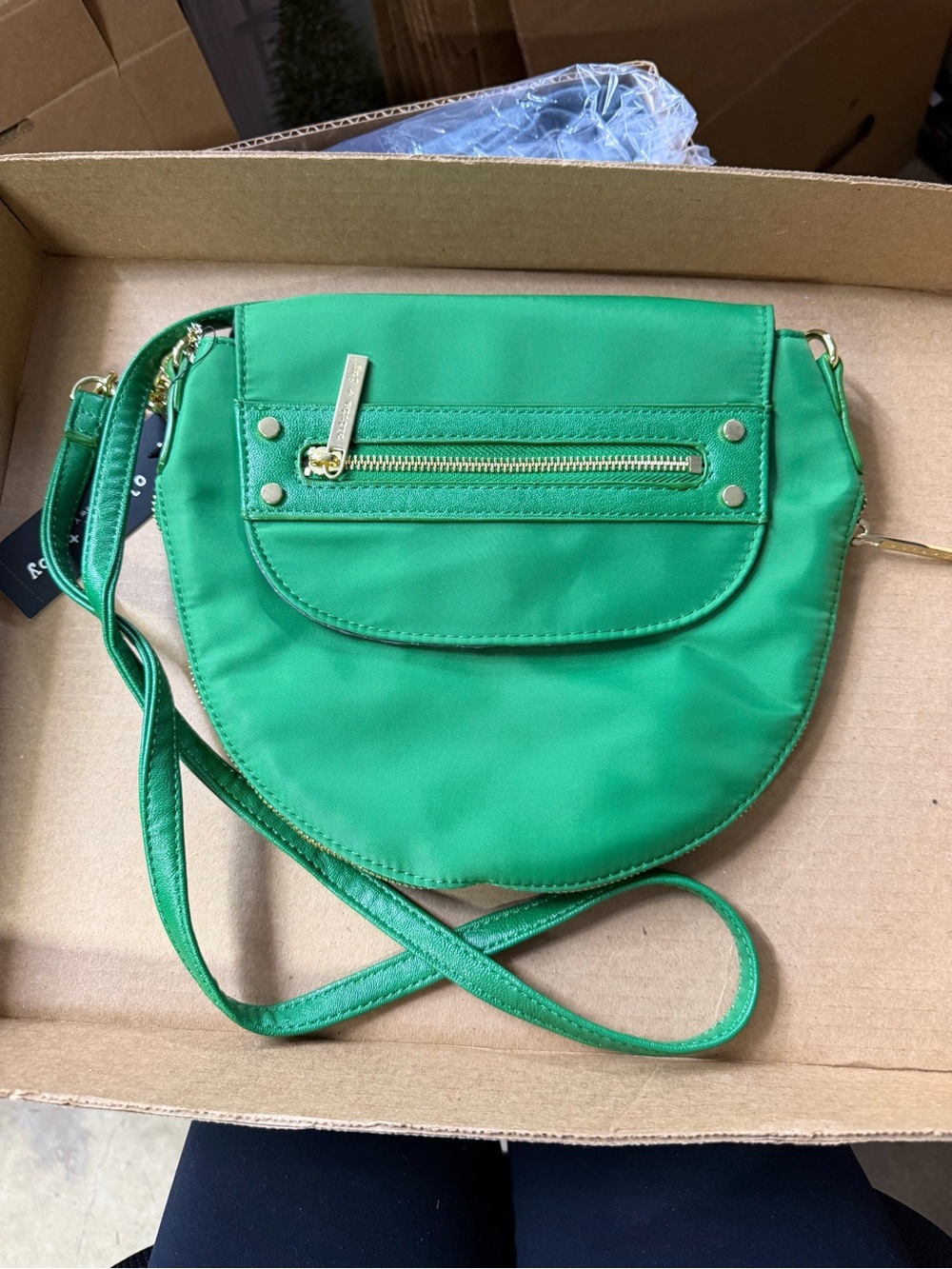 Olivia + Joy Emerald Green Crossbody with Gold Hardware